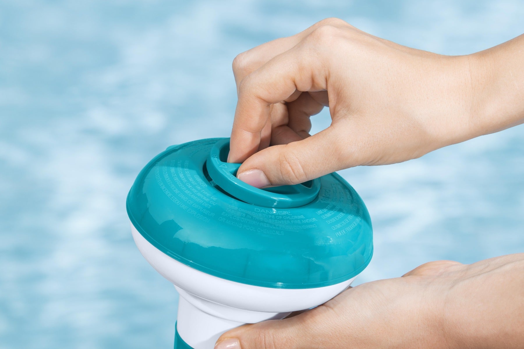 Floating chemical dispenser for pools and hot tubs
