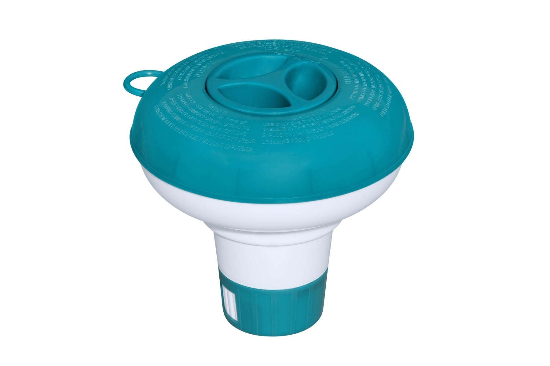 Slow-release chlorine tablet floating dispenser