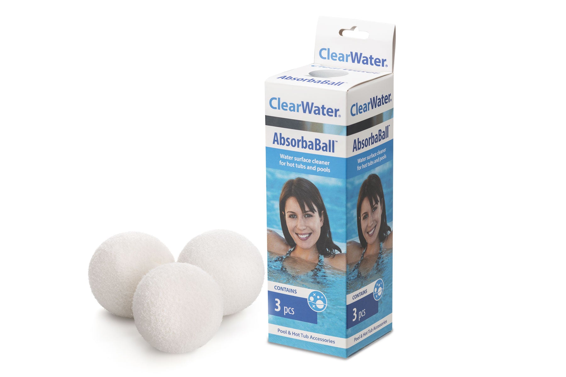 Absorbaball™ scum sponge for hot tubs and pools