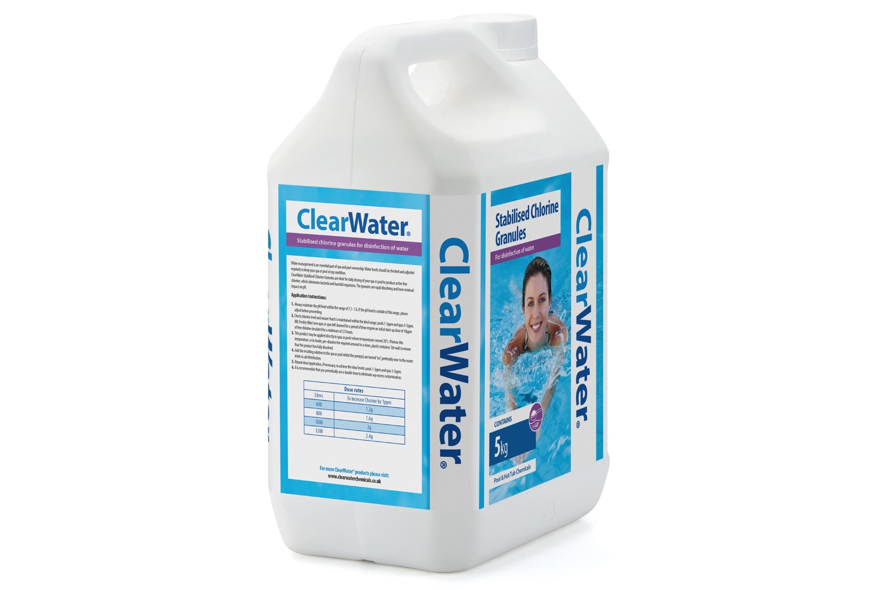 Clearwater Chlorine Granules 5kg dose