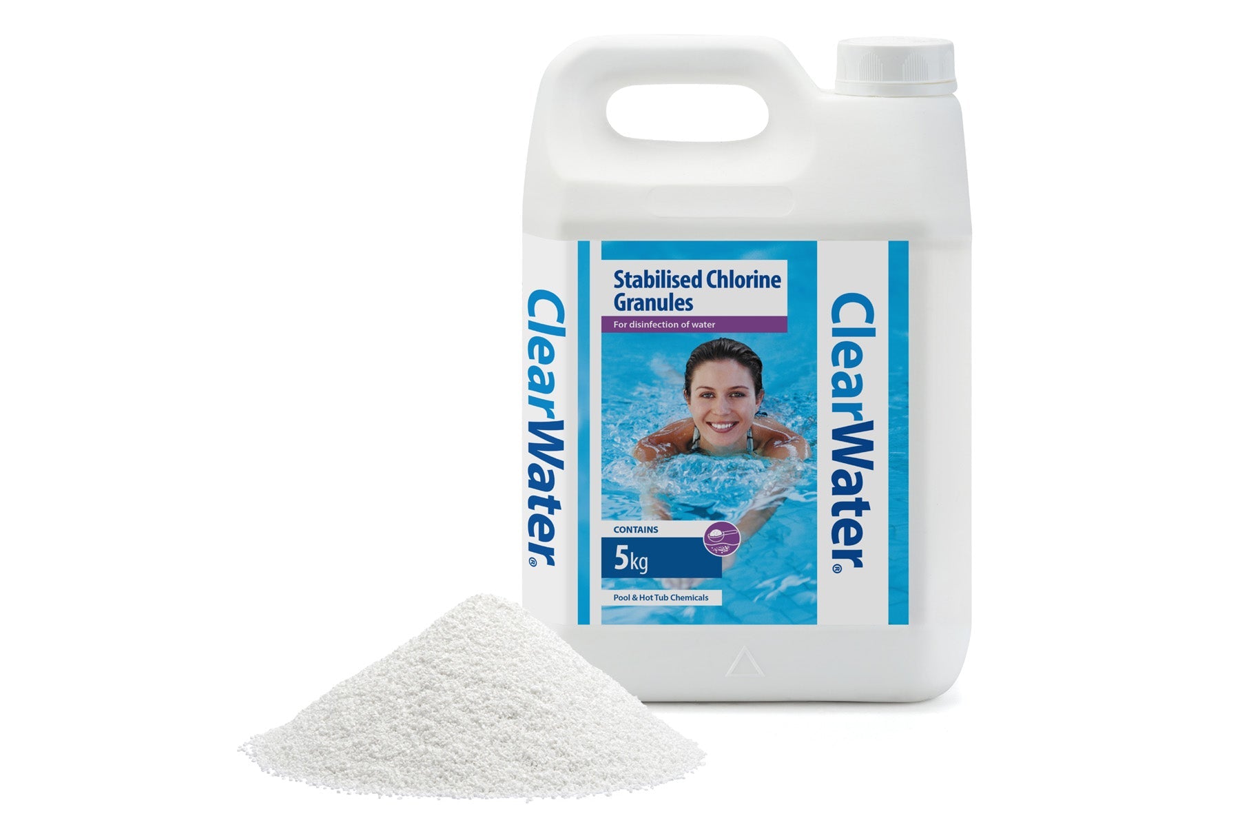 Clearwater Chlorine Granules 5kg for pools and hot tubs