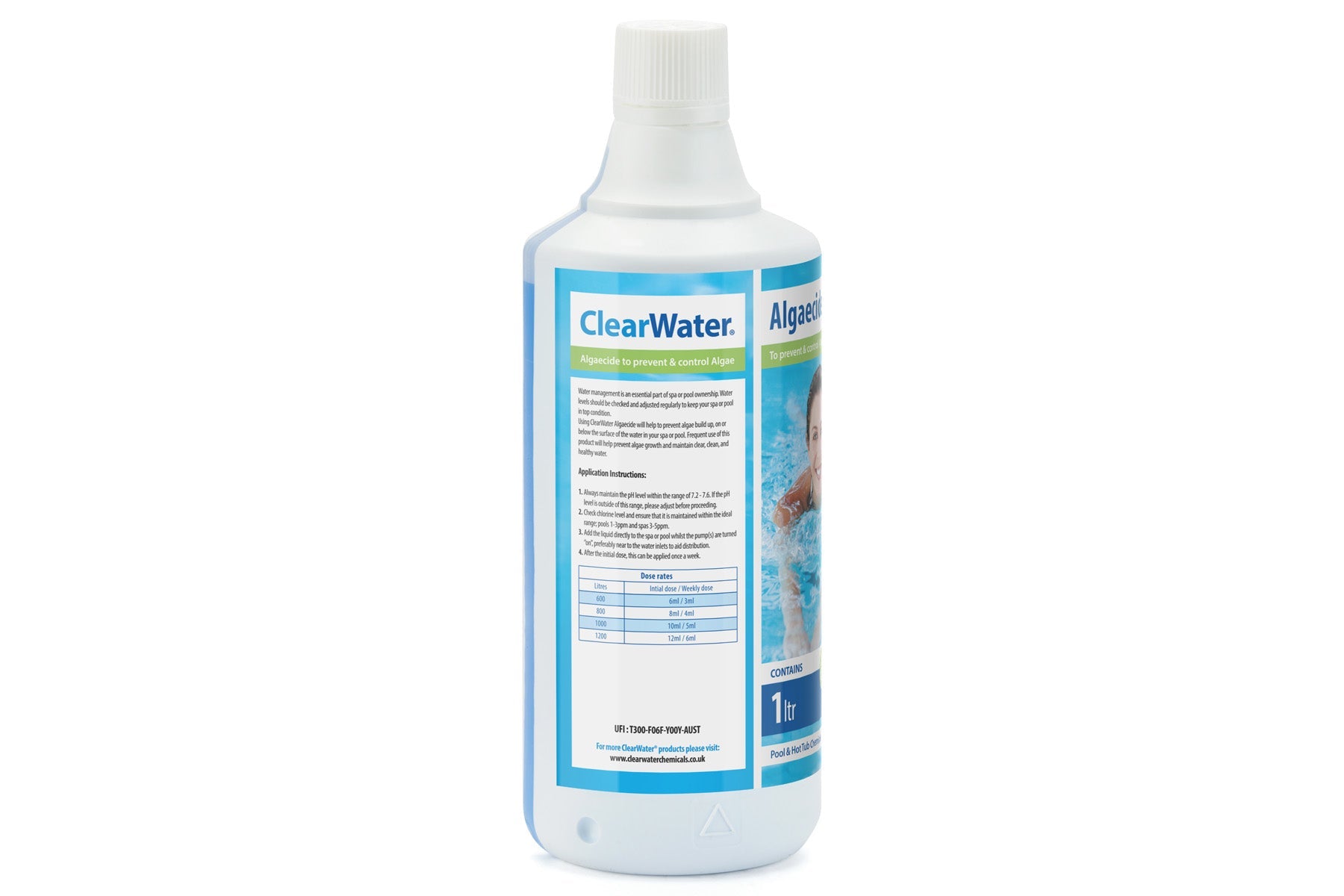 ClearWater Algaecide dosage guidance