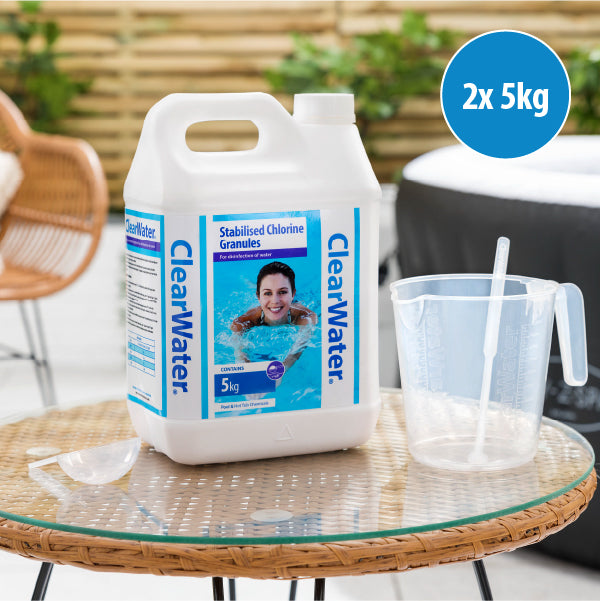 Chlorine Granules 2 Pack Jerry Can (10KG) Lifestyle