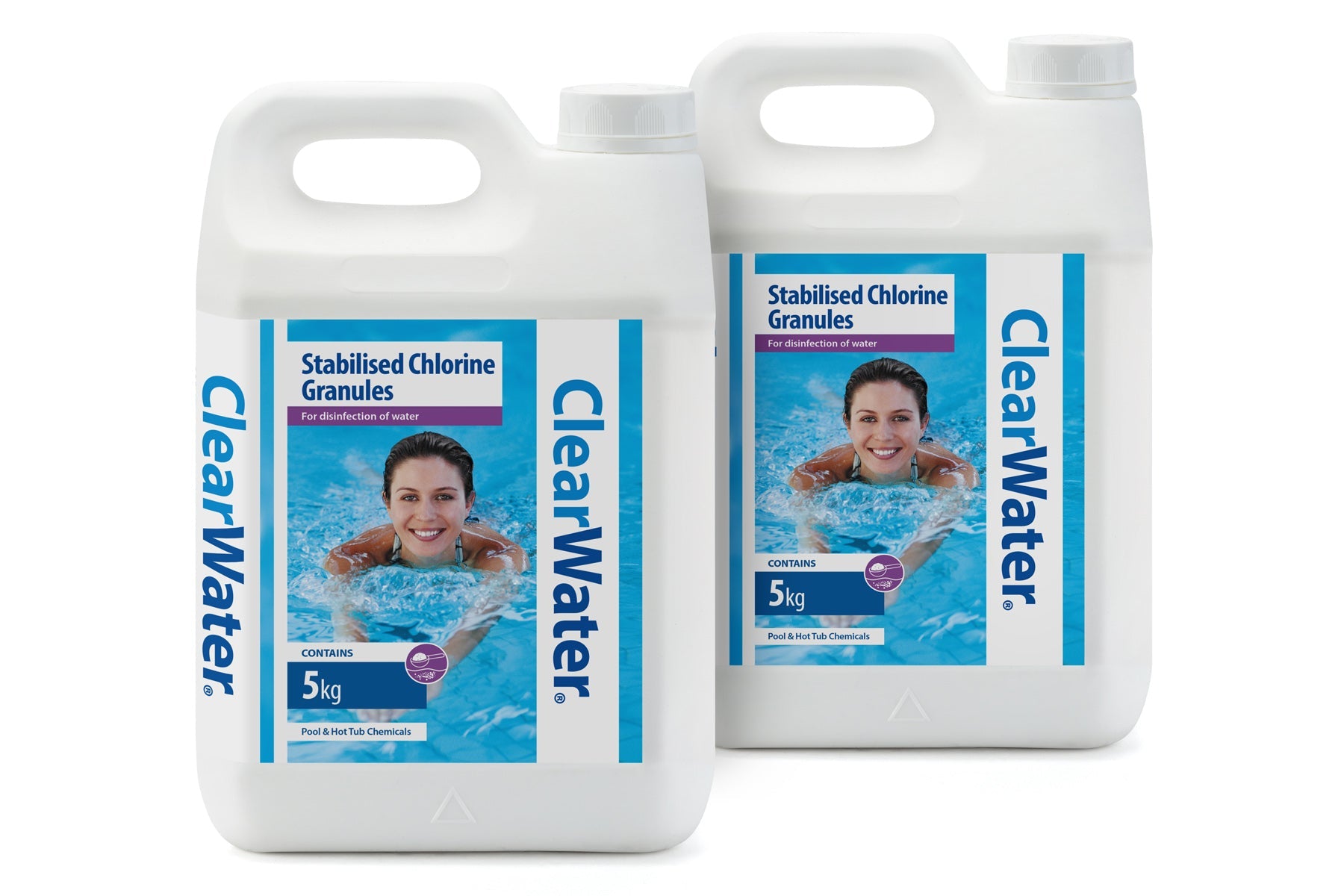 pool and hot tub chlorine granules 2 Pack Jerry Can (10KG)