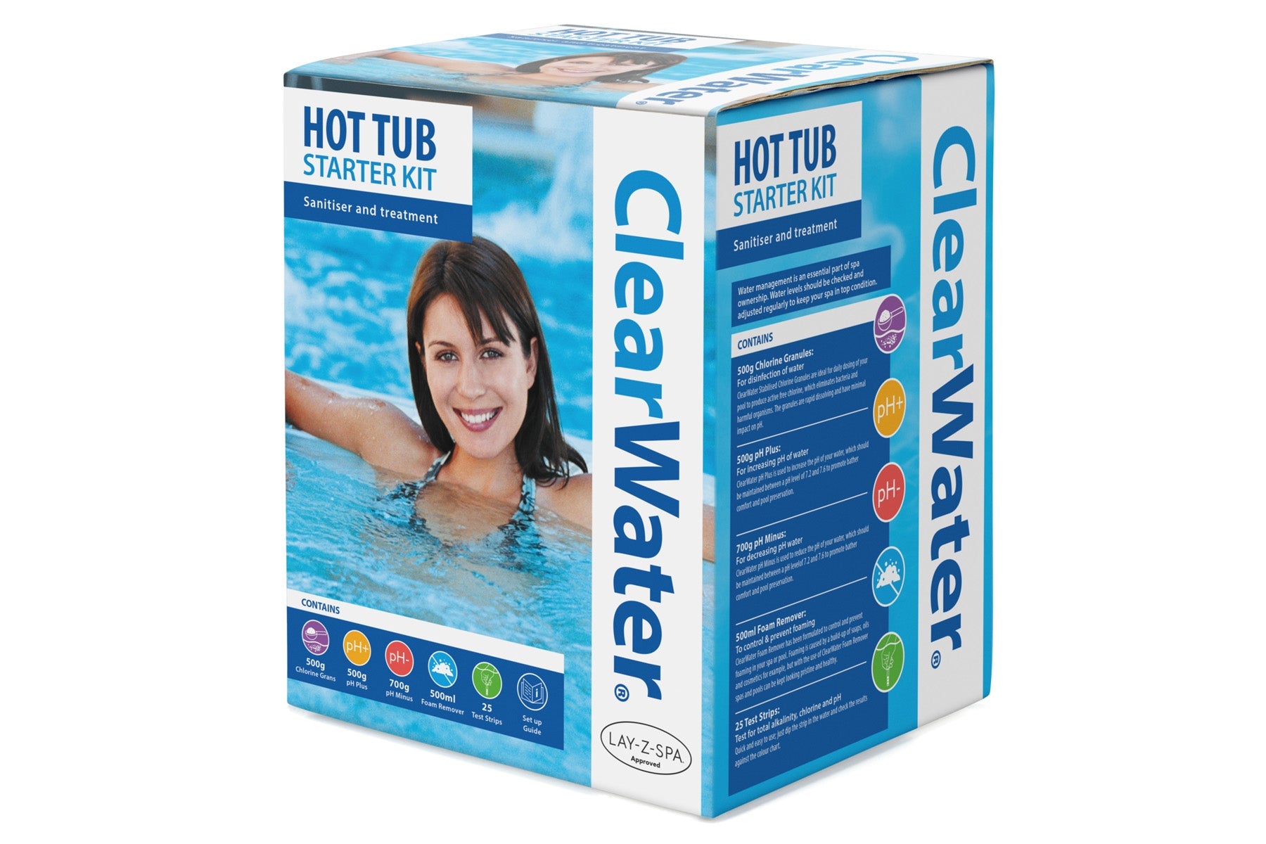 Beginner's hot tub chemical starter kit