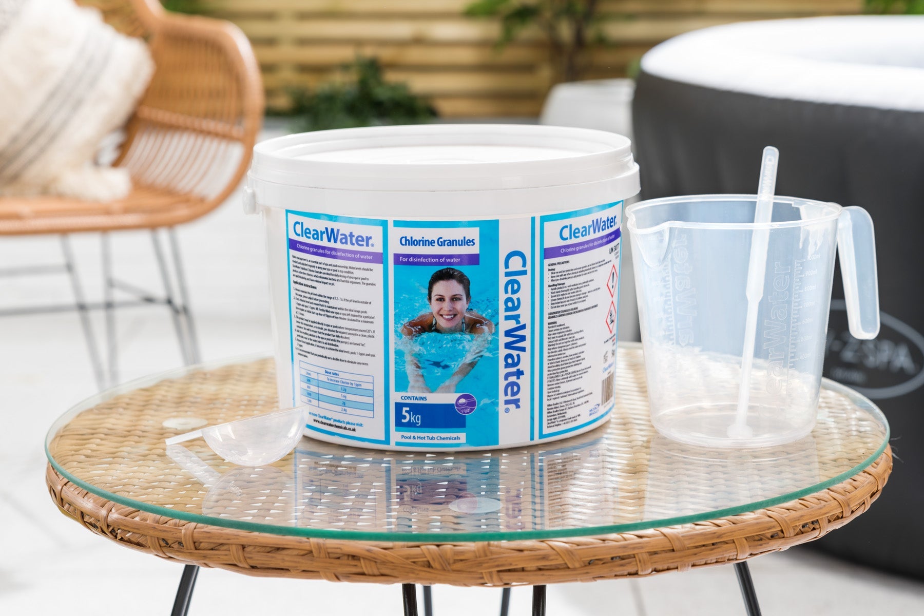 5kg Clearwater Chlorine Granules for hot tubs and pools