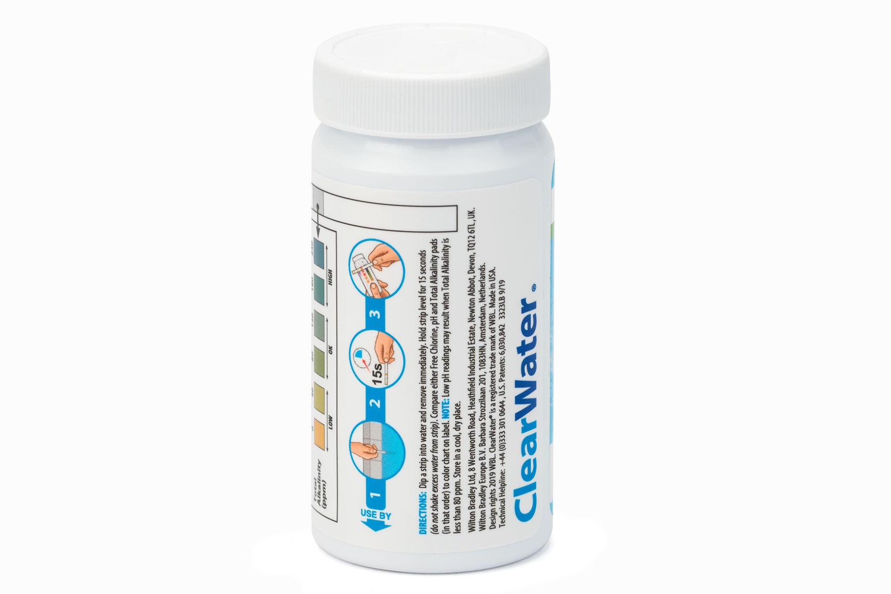 Clearwater pool and hot tubs test strips instructions