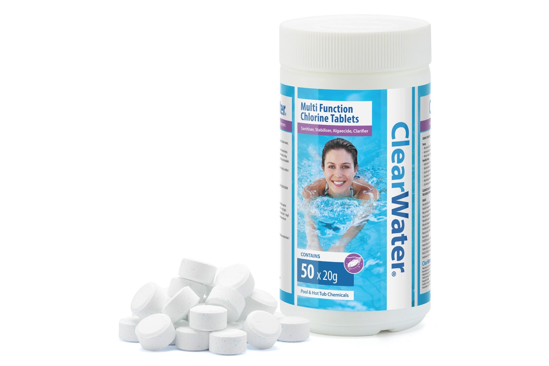 Hot tub chlorine tablets