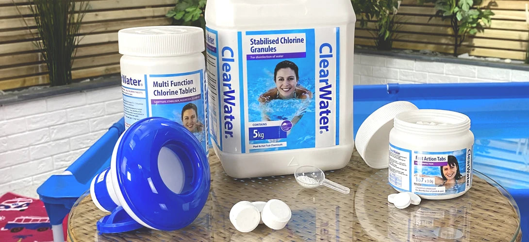ClearWater chlorine for pools and hot tubs