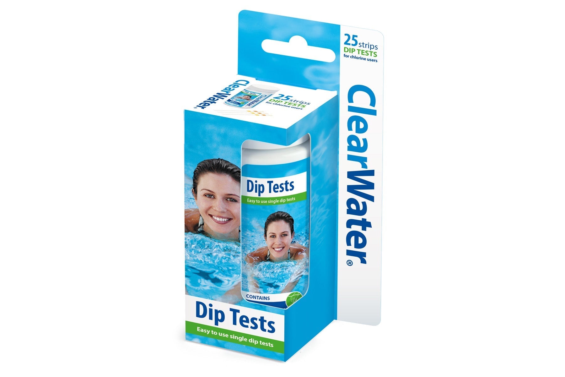 Clearwater test strips for pools and hot tubs