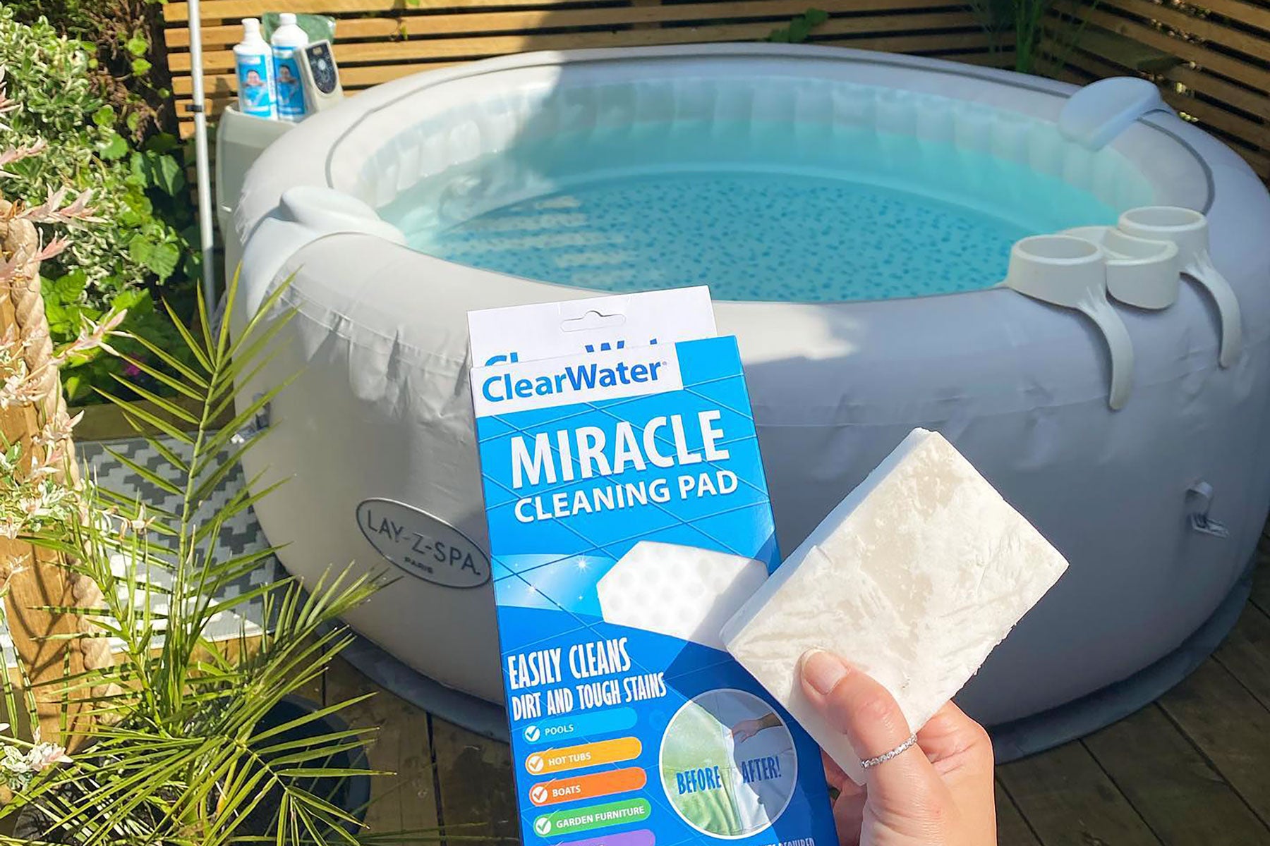 cleaning sponge for inflatable hot tub