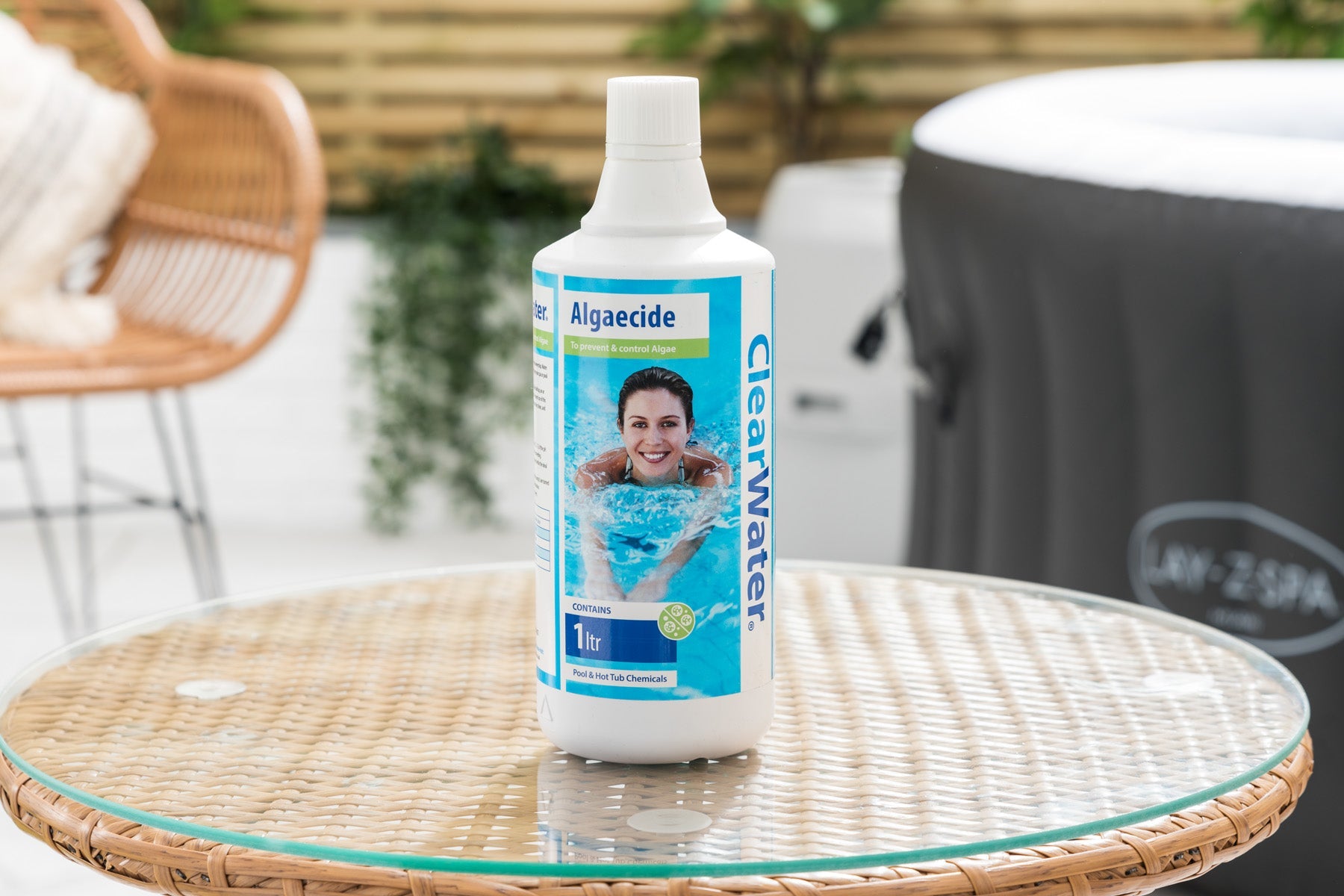 clearwater Algaecide for pools and hot tubs