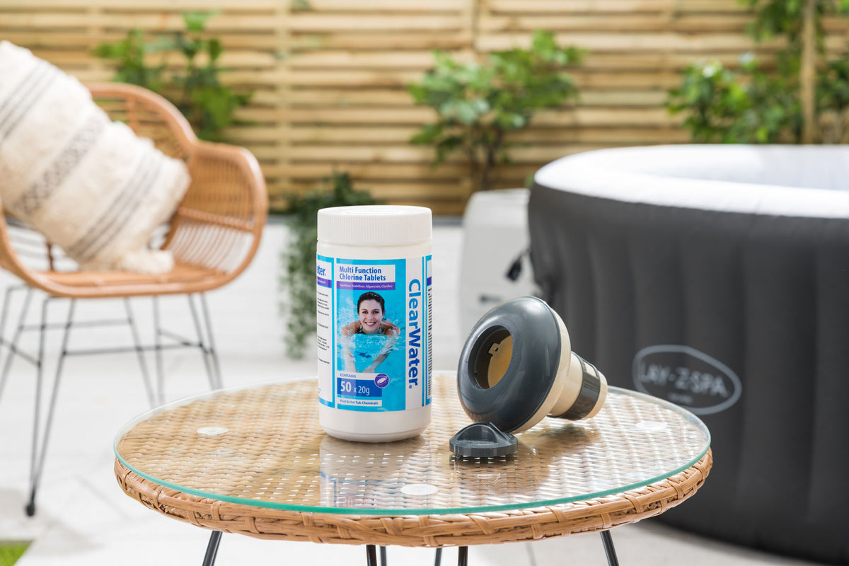 Multifunction Chlorine Tablets | Pool & Hot Tub Chlorine | Clearwater
